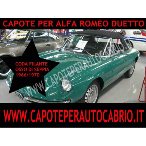Cappotta, capote in vinile per Alfa Romeo Spider 2000 convertibile Pinpoint
