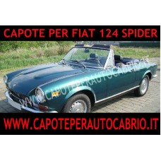 Capote cappotta per Fiat 124 cabrio in tessuto originale Pininfarina con lunotto cs1 cs2 