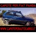 Capote cappotta per Fiat Panda (30,45,sisley,4x4,750,fire,1000) 2 pezzi pvc nero