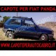 Capote cappotta per Fiat Panda (30,45,sisley,4x4,750,fire,1000) 2 pezzi pvc nero