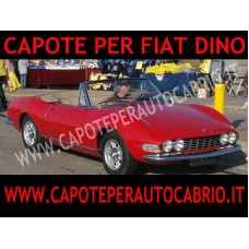 Capote cappotta per Fiat Dino cabrio in tessuto originale con lunotto 
