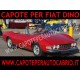 Capote cappotta per Fiat Dino cabrio in tessuto originale con lunotto 