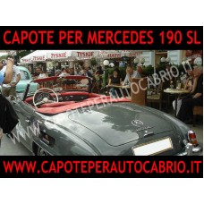 cappotta per Mercedes Pagoda R121 W121 C121 cabrio in tessuto originale con lunotto 190 SL