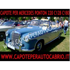 cappotta per Mercedes Ponton 220 S SE C128 C180 cabrio in tessuto originale con lunotto in pvc