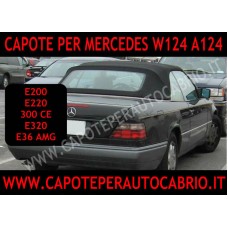 cappotta per Mercedes  R124 W124 124  cabrio in tessuto originale (lunotto in vetro da riutilizzare) e200,e220,e320,300ce,e36 amg