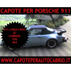 cappotta per Porsche 911 cabrio (1983/1994) sc,930,Carrera, 964 in tessuto originale