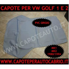 cappotta capote per Volkswagen Golf 1 2 cabrio (1980/1993) in pvc originale colore grigio anche Karmann